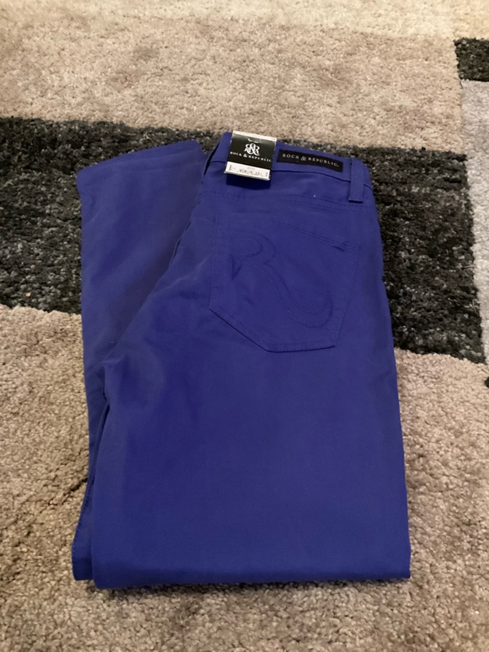 Rock & Republic Jeans Woman 10 Blue Hamburg Pant NWT